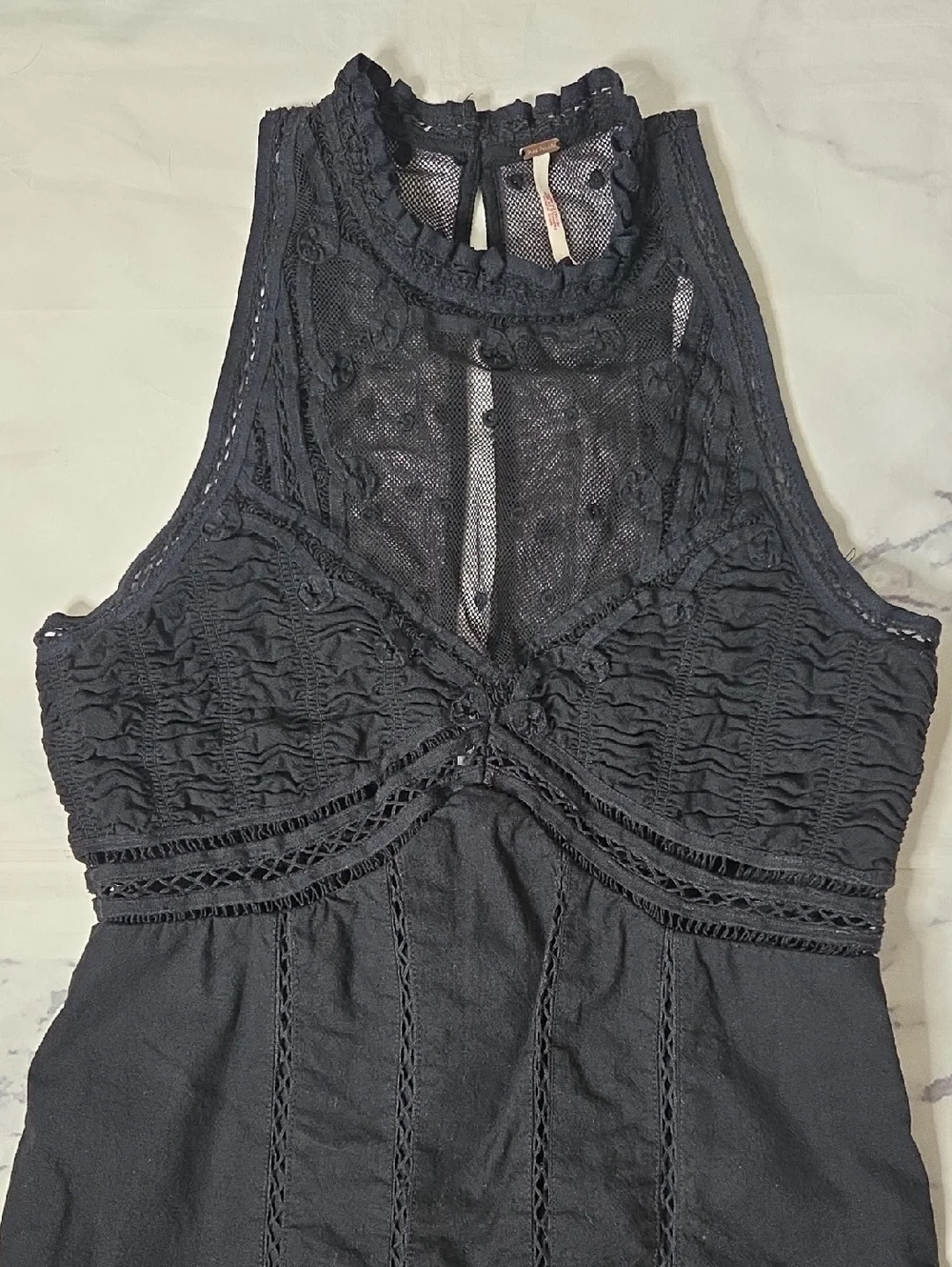 Free People Valencia Mini Dress In Black